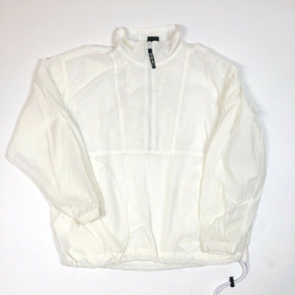 Vintage USA Mesh Line 1/4 Zip Pull Over Nylon Light Weight Active Jacket Olympic